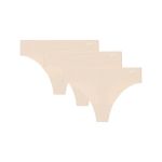 Tanga pentru femei Pure Stretch NS Thong 3Pack Brown - Under Armour