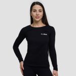 Top cu mânecă lungă pentru femei Basic Black - GymBeam