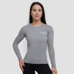 Top cu mânecă lungă pentru femei Basic Grey - GymBeam