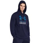 Hanorac Rival Terry Graphic HD Blue - Under Armour