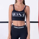 Sutien sport Silver Details Black - LABELLAMAFIA