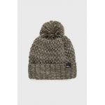 Jack Wolfskin caciula culoarea verde, din tricot gros