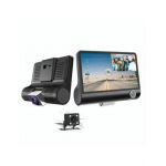 Camera Video Auto Tripla DVR, L300-1, ENGROS, Full-HD, 3 Camere - Fata/Spate/Interior, Ecran 4'', G Senzor, 170 grade 12/24V