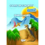 Carte de colorat cu abtibilduri - Dinozauri