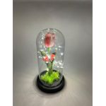 Lalea criogenat artificial in cupola 21 cm cu lumina led engros