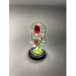 Lalea criogenat artificial in cupola 21 cm cu lumina led engros