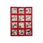 Pachet Avantajos Engros, Brosa Martisor in cutie cu expunere 3D, modele combinate, 6.5×6.5×2cm