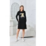 Rochie bumbac cu buzubare si imprimeu in fata, en-gross