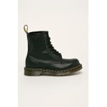Dr. Martens bocanci de piele 1460 Nappa culoarea negru, cu toc plat 11822002