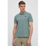 Helly Hansen polo de bumbac culoarea negru, neted