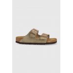 Birkenstock papuci din piele Arizona 951303-Taupe