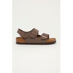 Birkenstock sandale de piele Milano 634503-Mocca