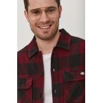 Dickies cămașă bărbați, culoarea bordo, cu guler clasic, regular DK0A4XDZMR0-MAROON