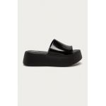 Melissa Papuci femei, culoarea negru, cu platformă