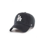 47brand șapcă MLB Los Angeles Dodgers culoarea negru, cu imprimeu  B-RGW12GWS-BKJ