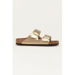 Birkenstock Papuci femei, culoarea auriu