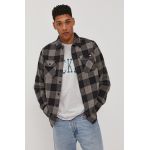 Dickies cămașă din bumbac bărbați, culoarea gri, cu guler clasic, regular DK0A4XDZGYM-GREYMELANG