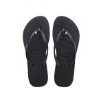 Havaianas șlapi SLIM CRYSTAL SW II femei, culoarea negru, cu toc plat 4145651.0090