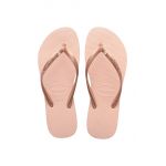Havaianas șlapi SLIM CRYSTAL SW II femei, culoarea roz, cu toc plat 4145651.0076