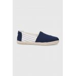 Toms Espadrile University Stripes culoarea albastru marin