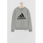 Adidas Bluză copii GS4273 culoarea gri, melanj