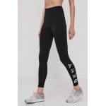 Dkny Colanți femei, culoarea negru, cu imprimeu