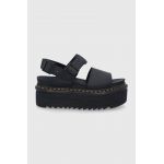 Dr. Martens sandale de piele Voss Quad femei, culoarea negru, cu platformă DM26725001.Voss.Quad.Bl-Black