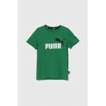 Puma tricou de bumbac pentru copii culoarea negru, cu imprimeu