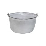 Ceaun tuci aluminiu alimentar, capacitate 40L, fund drept / EXT 8054_1 Engros