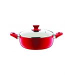 Cratita aluminiu, diametru 24 cm, capacitate 3.5L, cu capac / 4500 Engros