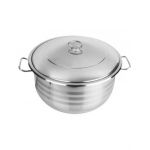 Oala cu capac si manere, inox, capacitate 2.3L, diametru interior 18cm, Grando / ZLN 7314 Engros
