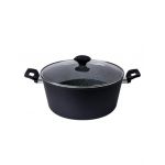 Oala cu capac sticla, cu diametru de 28 cm, inaltime de 13 cm / ZLN 3338 Engros