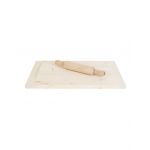 Planseta din lemn pentru modelat aluatul, 30x41cm + sucitor de 30cm / EXT 9869 Engros