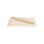 Planseta din lemn pentru modelat aluatul, 30x41cm + sucitor de 54cm / EXT 9871 Engros