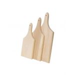 Set 3 bucati tocator cu maner din lemn de fag, grosime 20mm / EXT 6067 Engros