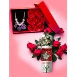 Set: cadou martisor Pandora & flori sapun + martisor pandant