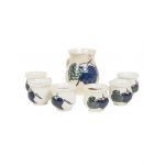 Set pentru vin din ceramica, 6 cesti 200ml + ulcior 1L / EXT 6630_1 Engros