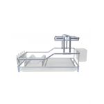 Suport vase, cu tava din plastic si suport tacamuri 55x35x28 cm / 979 Engros