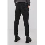 !SOLID Pantaloni bărbați, culoarea negru, cu fason chinos
