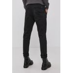 !SOLID Pantaloni bărbați, culoarea negru, cu fason chinos