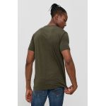 !SOLID Tricou bărbați, culoarea verde, material neted