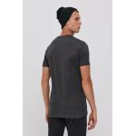 !SOLID Tricou din bumbac culoarea negru, material neted