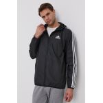 Adidas Performance Geacă GK9026 bărbați, culoarea negru, de tranzitie