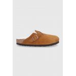 Birkenstock Papuci din piele întoarsă culoarea maro