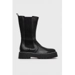 Steve Madden Ghete Chelsea de piele femei, culoarea negru, cu platformă