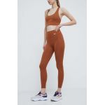 Puma colanți de antrenament Favorite Forever culoarea maro, uni 520267