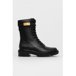 Tory Burch Cizme de piele femei, culoarea negru, cu platformă