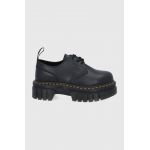 Dr. Martens pantofi Audrick 3-Eye femei, culoarea negru, cu toc plat DM27147001