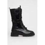 Kurt Geiger London Cizme de piele femei, culoarea negru, cu platformă