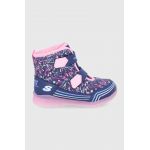 Skechers cizme de iarna copii culoarea albastru marin